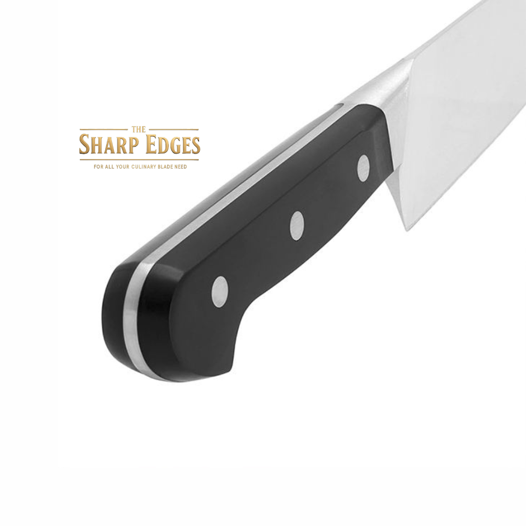 Professional 8 Inch German Chef Knife - Long Lasting Razor Sharp Blade, High Carbon Stainless Steel Home & Restaurant Knife, Full Tang Round Grip, Gift Box