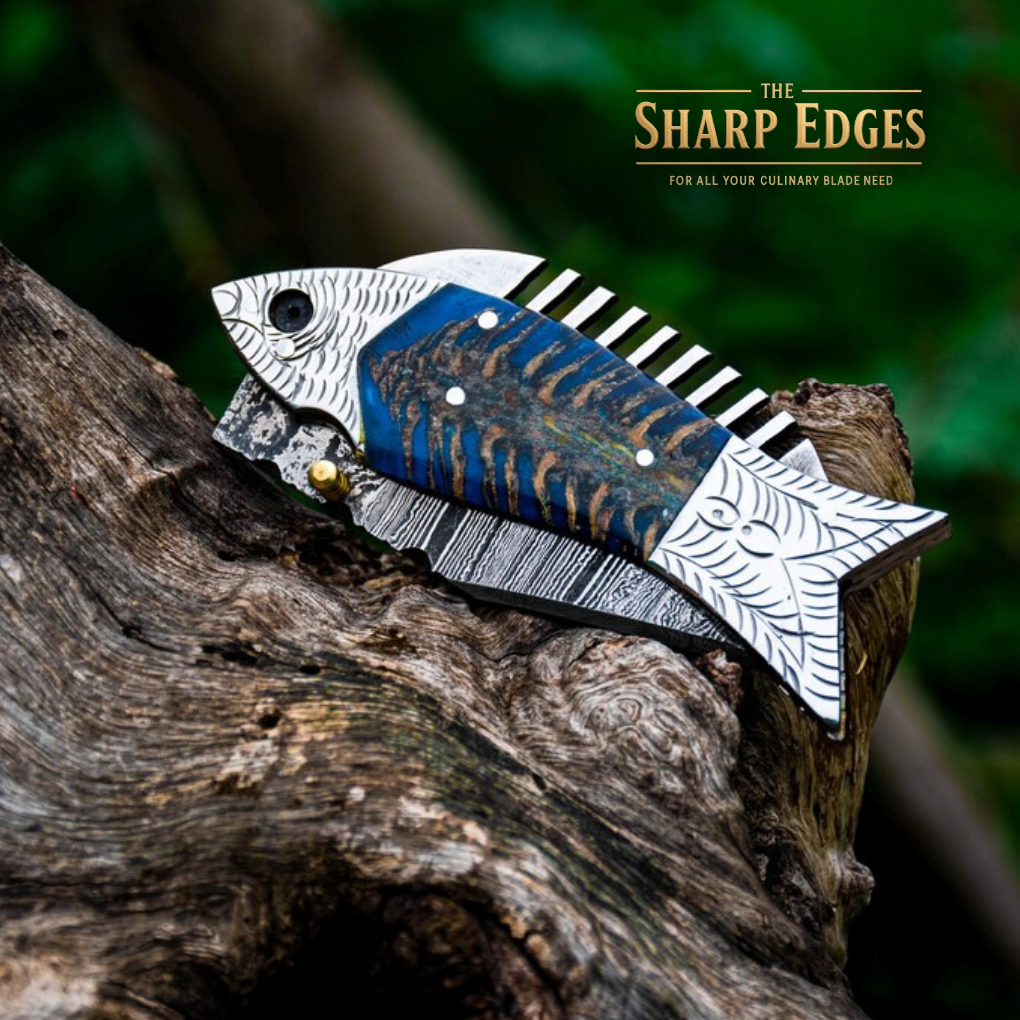 Handmade Damascus Steel Pocket Knife, Fishing Folding Knife, Camping Knife, Halloween Gift, Groomsmen Gift for Him, Personalized Gift
