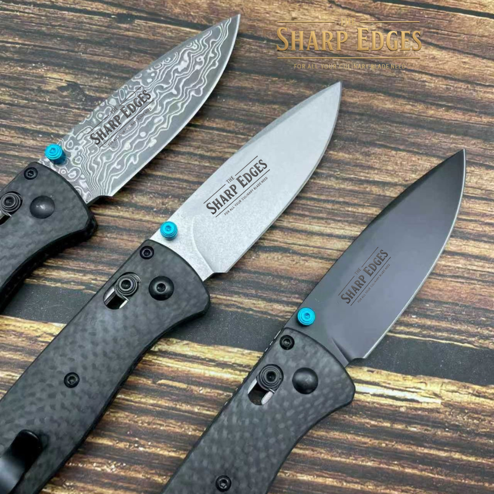 Premium D2 Steel Folding Knife – Carbon Fiber Handle, Razor Sharp EDC Pocket Knife,Thumb Stud Open Pocket Knife with Reversible PocketClip