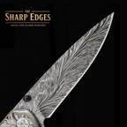VERTEX DAMASCUS PATTERN POCKET KNIFE WITH EXOTIC OLIVE WOOD HANDLE-Tactical Tools Outdoor Camping Fishing Hunting Knives