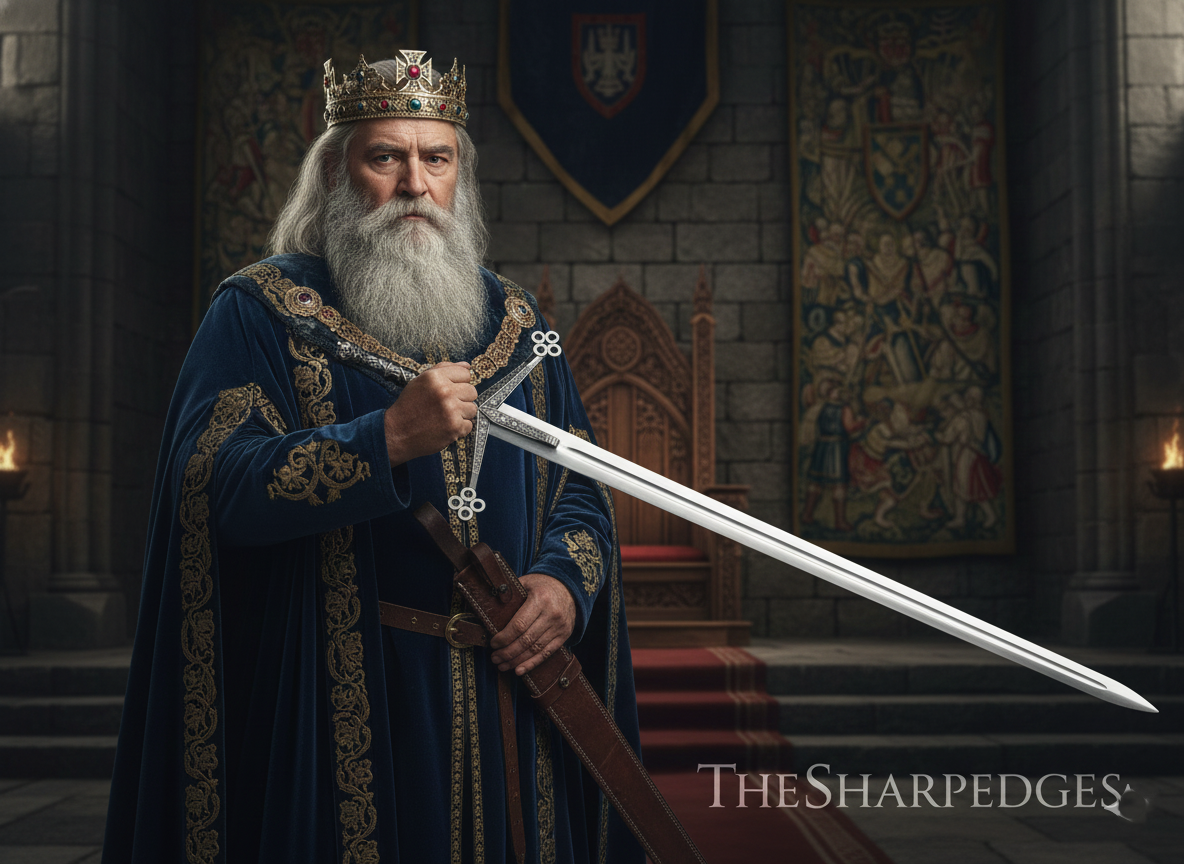 Scottish Claymore Sword, Handmade Medieval Viking Sharp Edge Best Gift for Men, Birthday Gift