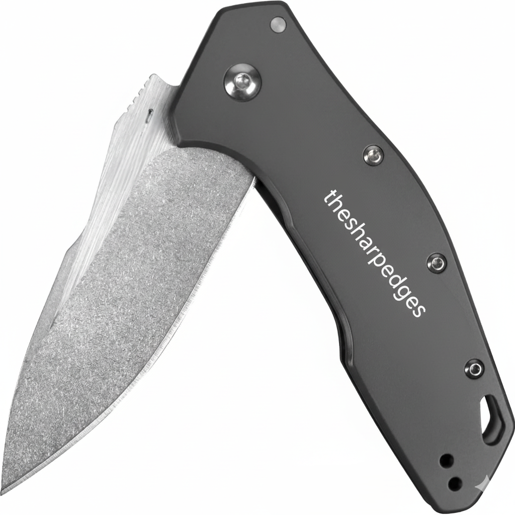 Eris 1881 Stainless Steel Folding Pocket Knife – Drop Point Blade, Gray Handle