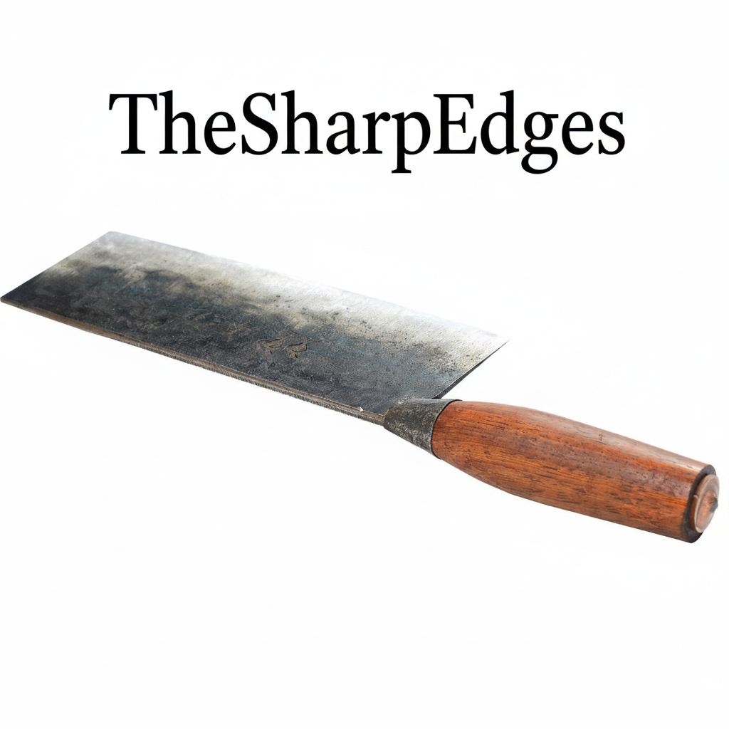 Hand-Forged High Carbon Damascus Steel Cleaver Knife with Orange Pakkawood Handle – TheSharpEdges Edition